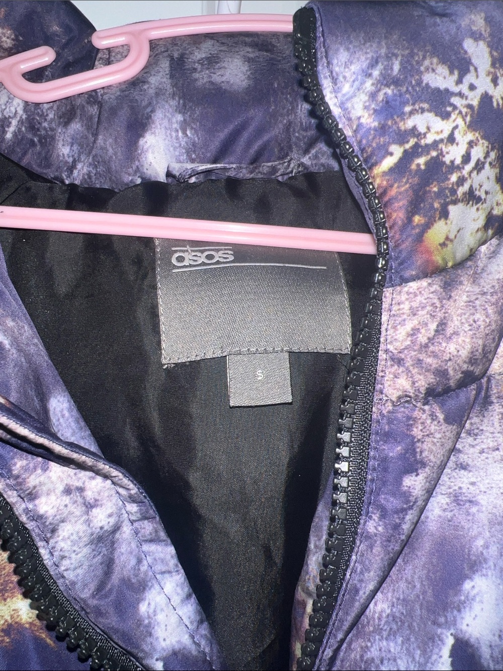ASOS Abstract Earth Print Puffer Jacket - Picture 5 of 10